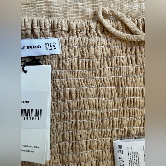 FAITHFULL THE BRAND CALIPO Crop Halter TOP Women’s size 6 beige 100% linen NWT - Picture 7 of 8